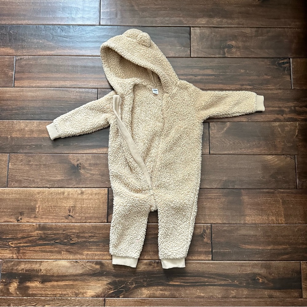 Old Navy Sherpa one piece 18-24M